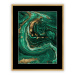 Dekoria Obraz Abstract Green&Gold I 40 x 50cm, 40 x 50cm