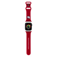 Hello Kitty Liquid Silikónový Remienok pre Apple Watch 38/40mm, Červený