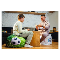 Taburet Farebné pruhy: 40x40x40 cm