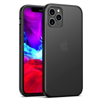 Apple iPhone 12 Pro Max, Silikónový rám + plastové zadné puzdro, stredne odolné proti nárazu, zo