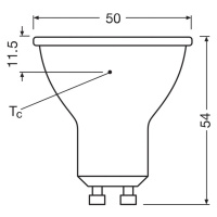 OSRAM LED žiarovka Reflektor GU10 6,9 W 120° 840 číry