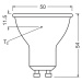 OSRAM LED žiarovka Reflektor GU10 6,9 W 120° 840 číry