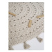 Krémovobiely detský koberec ø 120 cm Nila Ecru – Nattiot
