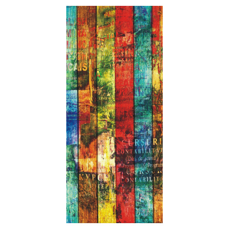 FTN V 2880 Vliesová fototapeta dverná Coloured board, veľkosť 90 x 202 cm