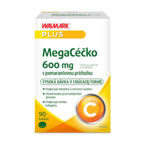 WALMARK Megacéčko 600 mg pomaranč 90 cmúľacích tabliet