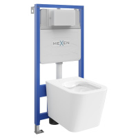 MEXEN/S - WC predstenová inštalačná sada Fenix Slim s misou WC Teo, biela 6103385XX00