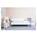 New Baby Detská posteľ so zábranou Erik biela-sivá, 140 x 70 cm