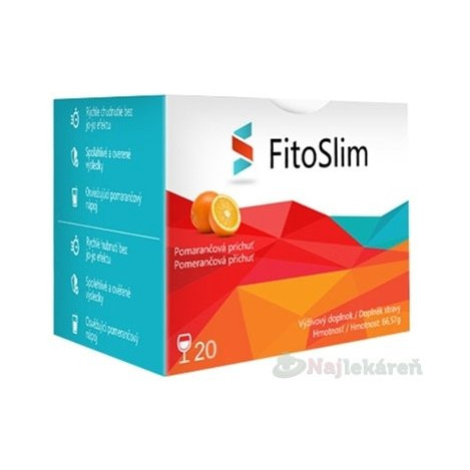 FitoSlim Štíhla línia s práškom na prípravu nápoja pomaranč 20 vrecúšok