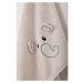 Svetlosivý bavlnený detský uterák 50x75 cm Jumbo – Foutastic