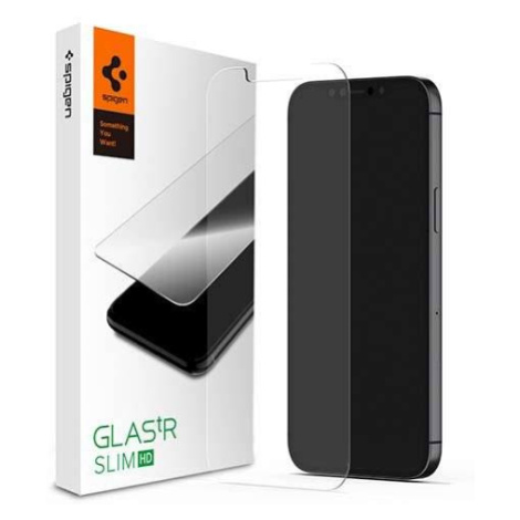 Spigen ochranné sklo GLAS.tR Slim HD pre iPhone 12/12 Pro - Clear