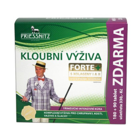 PRIESSNITZ Kĺbová výživa forte + kolagény 180 + 90 tabliet ZADARMO