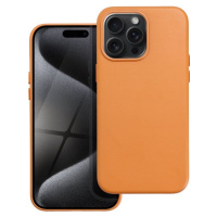 Leather Mag Cover Apple iPhone 15 Pro Max orange