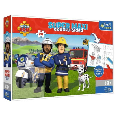 Trefl Puzzle 24 SUPER MAXI - Užitočný tím požiarnika Sama / Prism A&D Fireman Sam