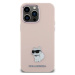 Kryt Karl Lagerfeld KLHCP15SSMHCNPP iPhone 15 6.1" pink Silicone Choupette Metal Pin (KLHCP15SSM