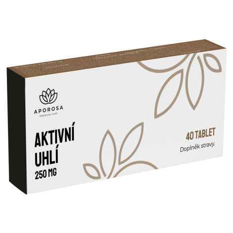 APOROSA Aktívne uhlie 250 mg 40 tabliet