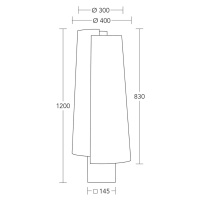 Stojacia lampa HerzBlut Jojo, drevo, hnedá/krémová, 120 cm, E27