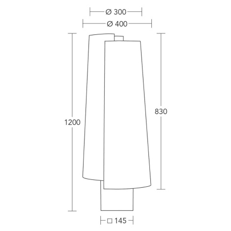 Stojacia lampa HerzBlut Jojo, drevo, hnedá/krémová, 120 cm, E27