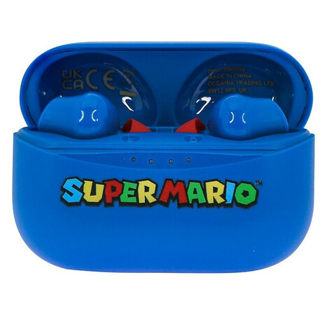 OTL bezdrôtové slúchadlá TWS s motívom Super Mario modrá