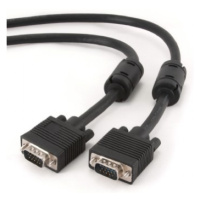 Kabel CABLEXPERT CC-PPVGA-30M-B přípojný k mon  15M/15M VGA 30m stíněný extra, ferrity BLACK