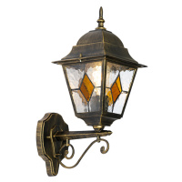 Vintage vonkajšia nástenná lampa starožitná zlatá - Antigua Up