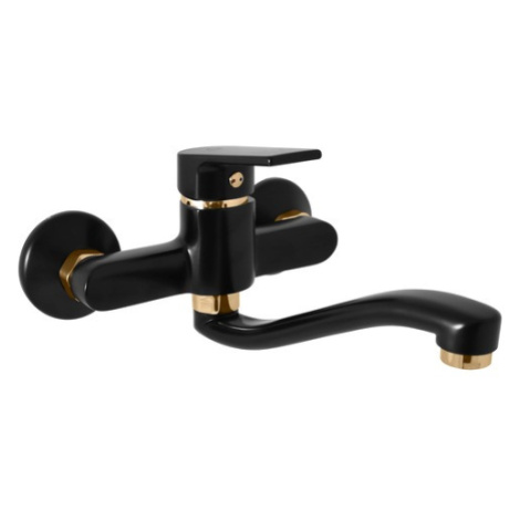 Drezová batéria RAV SLEZÁK COLORADO s otočným ramienkom 150 mm černá matná/zlato CO101.5/26CMATZ