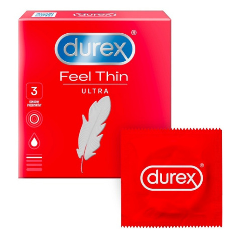 DUREX Feel ultra thin kondómy 3 ks