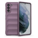 Samsung Galaxy S21 5G SM-G991, silikónové puzdro, stredne odolné proti nárazu, 3D vzor, fialová