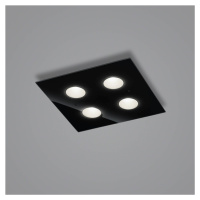 Helestra Nomi LED svetlo 38x38 cm stmieva čierna
