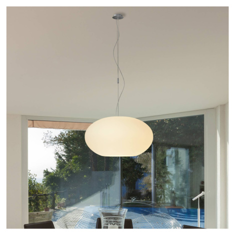 Casablanca Aih – závesná lampa 38 cm biela matná