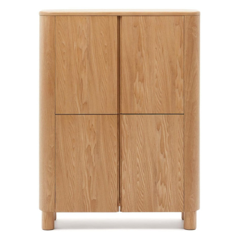 Skrinka v dekore jaseňa v prírodnej farbe 100x134x40 cm Salaya – Kave Home