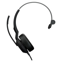 Jabra Evolve2 50/Mono/ANC/USB-C/Drôt/BT/Bezdrôt/MS/Čierna