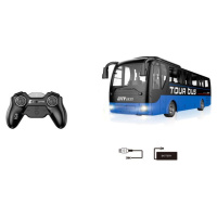 Alltoys Autobus na diaľkové ovládanie modrý