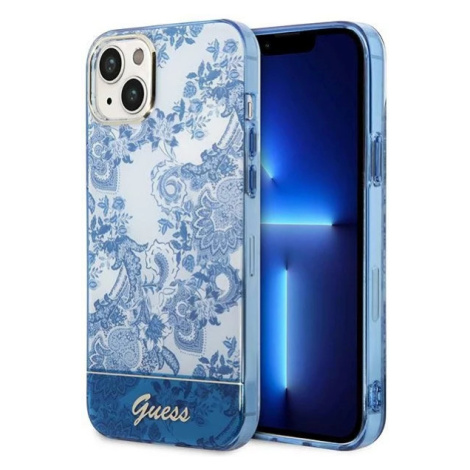 Kryt Guess GUHCP14MHGPLHB iPhone 14 Plus 6,7" blue hardcase Porcelain Collection (GUHCP14MHGPLHB