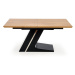 HALMAR Ferguson rozkladací jedálenský stôl dub prírodný / čierna