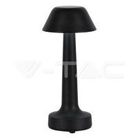 2W LED stolová lampa (D100*230) 3V1 čierna VT-7566 (V-TAC)