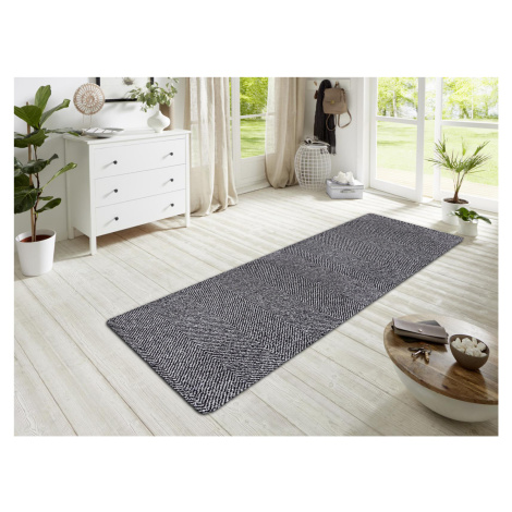 Rohožka Clean & Go 105349 Silver gray Beige Black – na ven i na doma - na ven i na doma - 50x150 Hanse Home