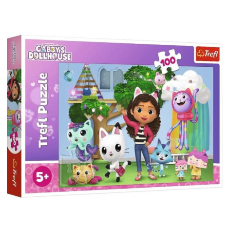 Trefl Puzzle 100 dielikov - Gabbyin domček pre bábiky / Gabby´s Dollhouse
