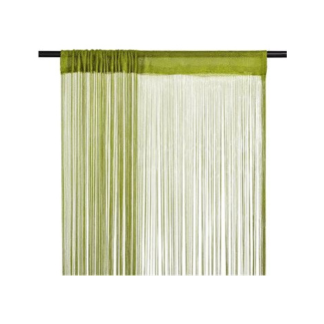 Shumee Povrázkové záclony 2 ks 140 × 250 cm zelené