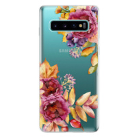 Odolné silikónové puzdro iSaprio - Fall Flowers - Samsung Galaxy S10