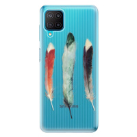 Odolné silikónové puzdro iSaprio - Three Feathers - Samsung Galaxy M12