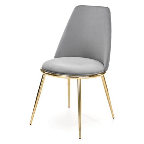 Sconto Jedálenská stolička SCK-460 sivá/zlatá Houseland