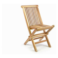 Divero 35877 Skladacia detská stolička z teakového dreva Divero