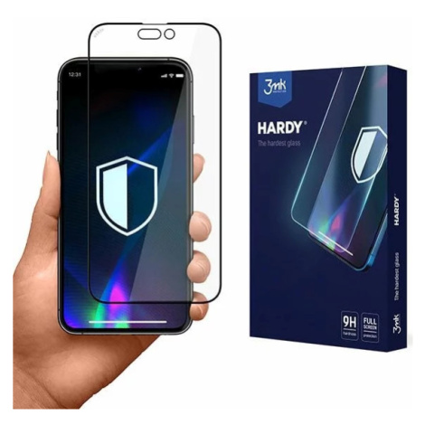 Ochranné sklo 3MK Hardy iPhone 14 Plus / 13 Pro Max 6.7 "chemically hardened black glass