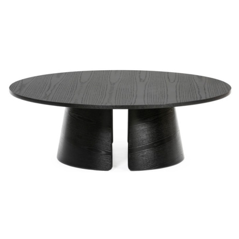 Čierny konferenčný stolík Teulat Cep, ø 110 cm
