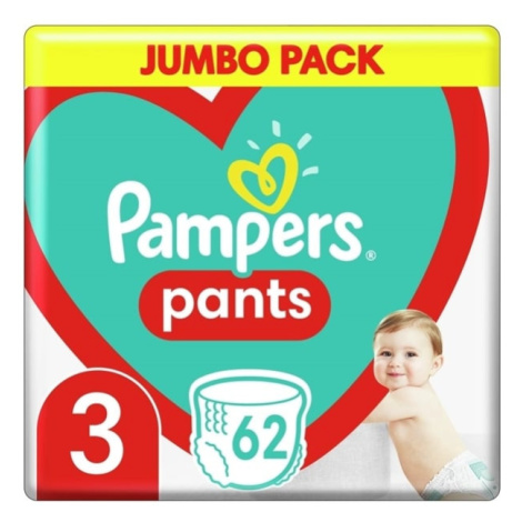 PAMPERS Pants 3 (6-11 kg) 62 ks Jumbo pack - plienkové nohavičky