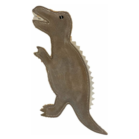 PafDog Dinosaurus Gerry Hračka pre psov z kože a juty, 30 cm