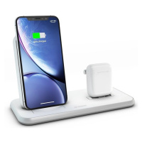 ZENS STAND+DOCK ALUMINIUM WIRELESS CHARGER - WHITE ZEDC06W