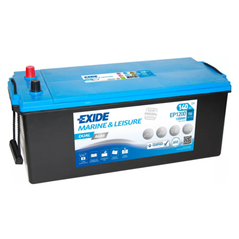 Exide Dual AGM 12V 140Ah 700A EP1200