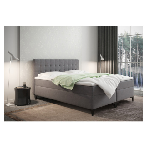 Expedo Čalúnená posteľ boxspring CHANTAL + topper, 160x200, muna 8