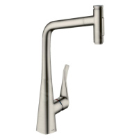 Hansgrohe M71, drezová batéria M7117-H320 s výsuvnou spŕškou, sBOX, vzhľad nehrdzavejúcej ocele,